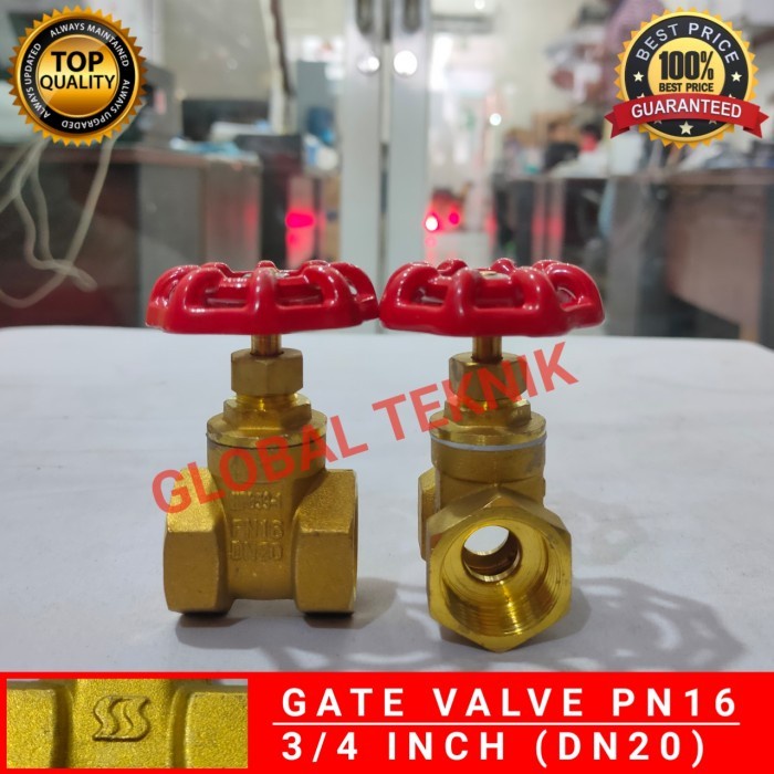 Gate Valve/ Stop Kran/ Gate Valve/ Gate Valve 3/4" Gate Valve 3/4 inch / Drat Stop kran Kuningan 3/4