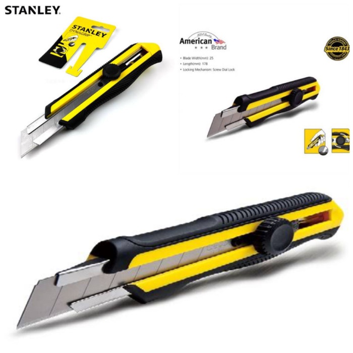 

Cutter Pisau Cutter Stanley 25Mm (10425 ) Dynagrip Snap-Off Knife Stanley
