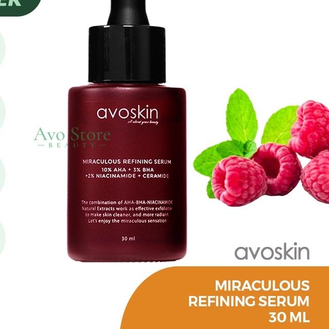 ♦ Avoskin Miraculous Refining Serum [AHA BHA NIACINAMIDE + CERAMIDE] / Eksfoliasi / Exfoliating ♠