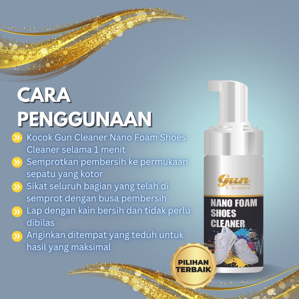 Shoes cleaner Care Pembersih 100ml dan Pengharum Sepatu tanpa ribet cuci sepatu dengan cepat