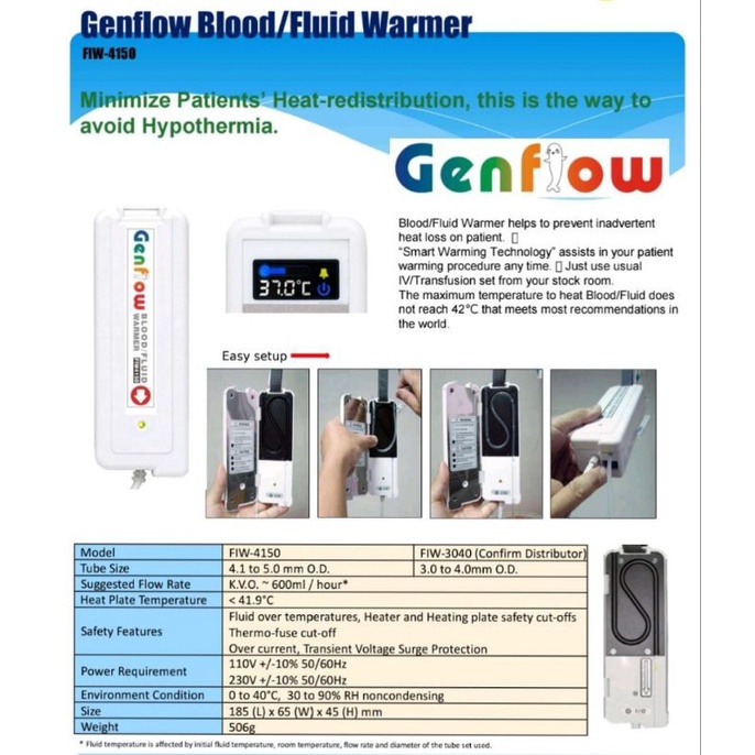 Genflow Blood / Fluid Warmer