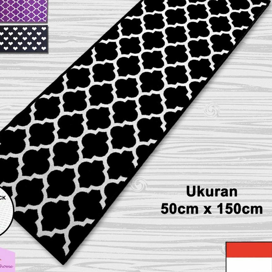 ✾ Tren-D-rugs Keset kaki dapur panjang anti slip lorong runner bulu murah 50 cm x 150 cm - NMs ♝