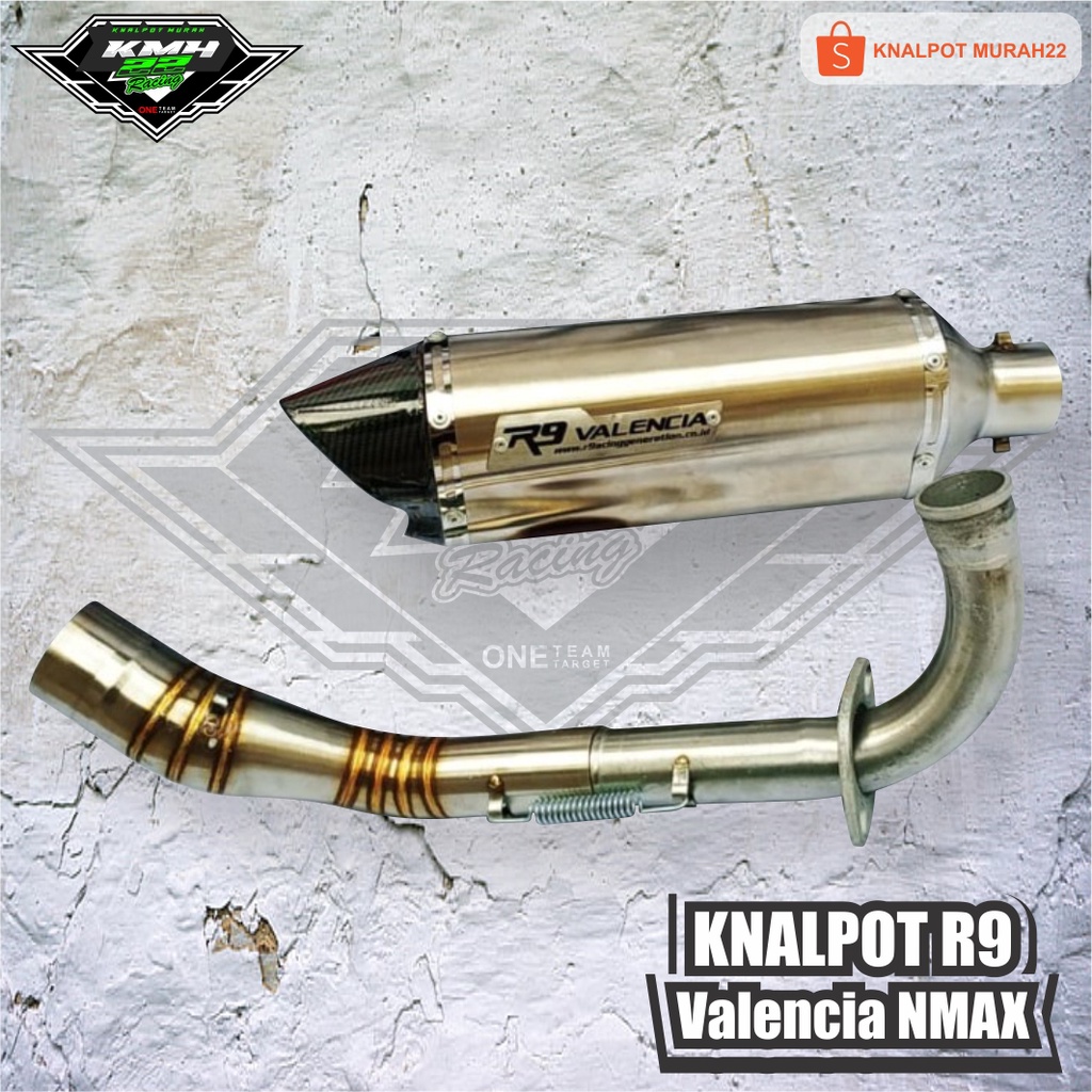 Knalpot R9 Valencia Titan Carbon Yamaha NMAX 155