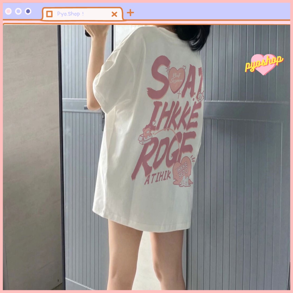 t shirt SOAT kaos oversize atasan korean style wanita korean style wanita ootd