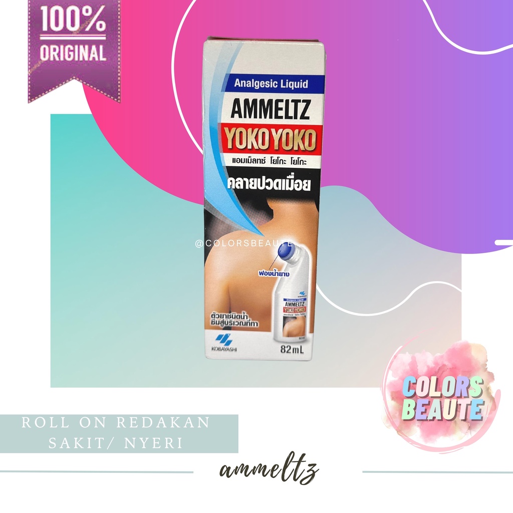 AMMELTZ YOKO YOKO 82ml analgesic liquid / Obat Gosok untuk Pegal Linu, Sakit Otot dan sendi, serta nyeri punggung