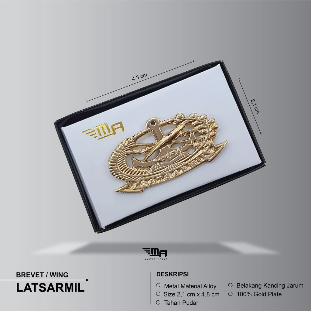 WING LATSARMIL PDH BRIVET BREVET PIN LATSARMIL