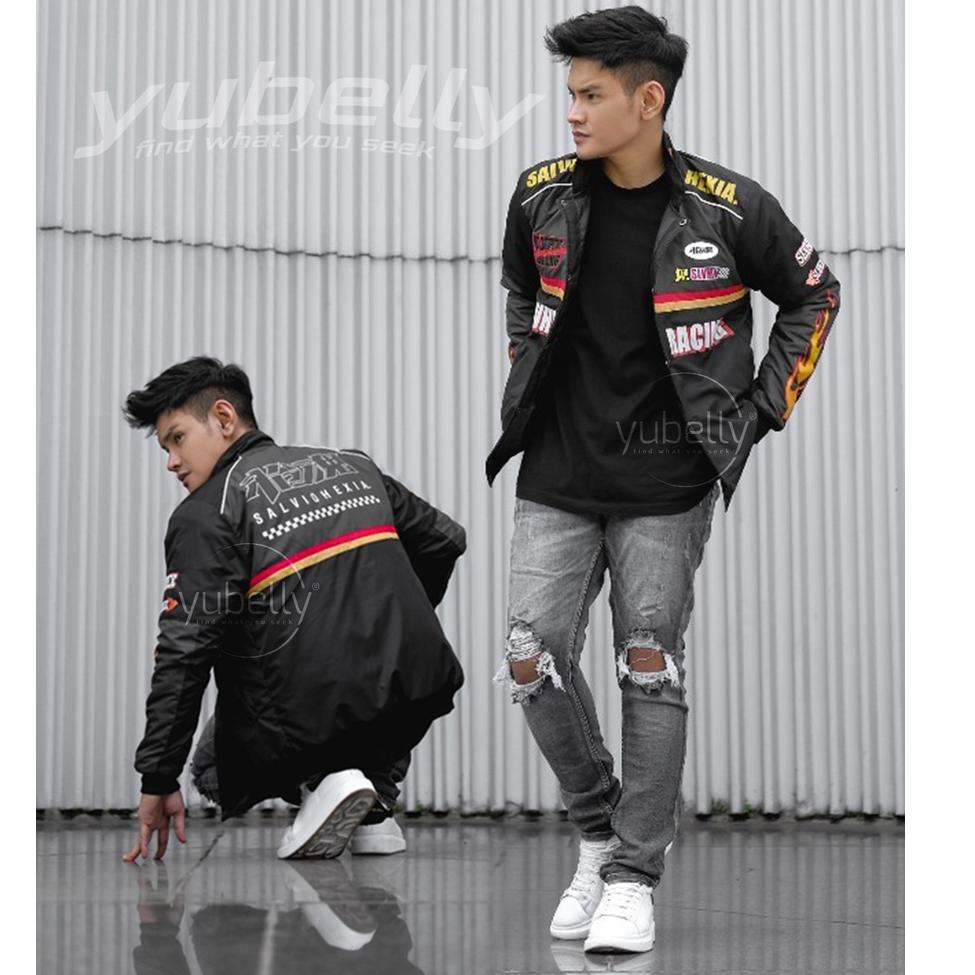 Terlaris Jaket Nascar Racing Vintage Salvio Hexia Orinal Jaket Outdoor Pria | Jaket Touring Motor Ba