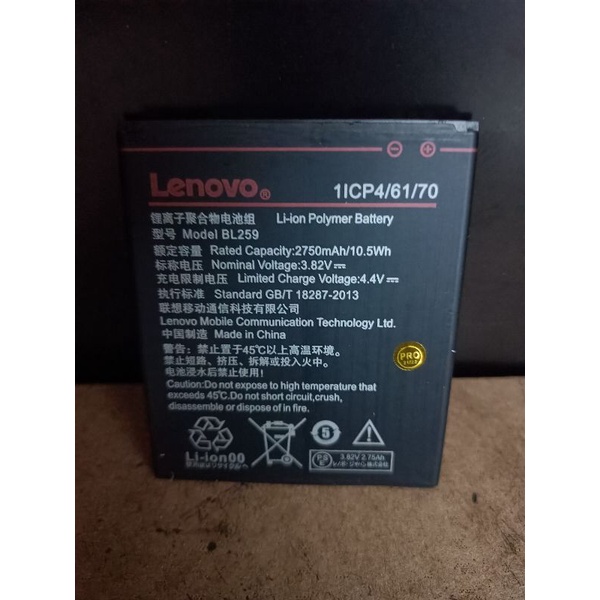 Baterai batre batrai Lenovo k5+/A6020/BL259