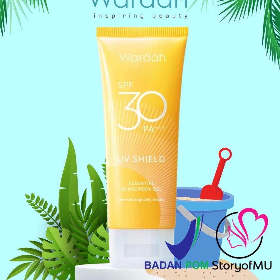✨Terbaru✨ WARDAH UV Shield Essential Sunscreen Gel SPF 30 PA+++ 40ml - Gel Kuning grosir