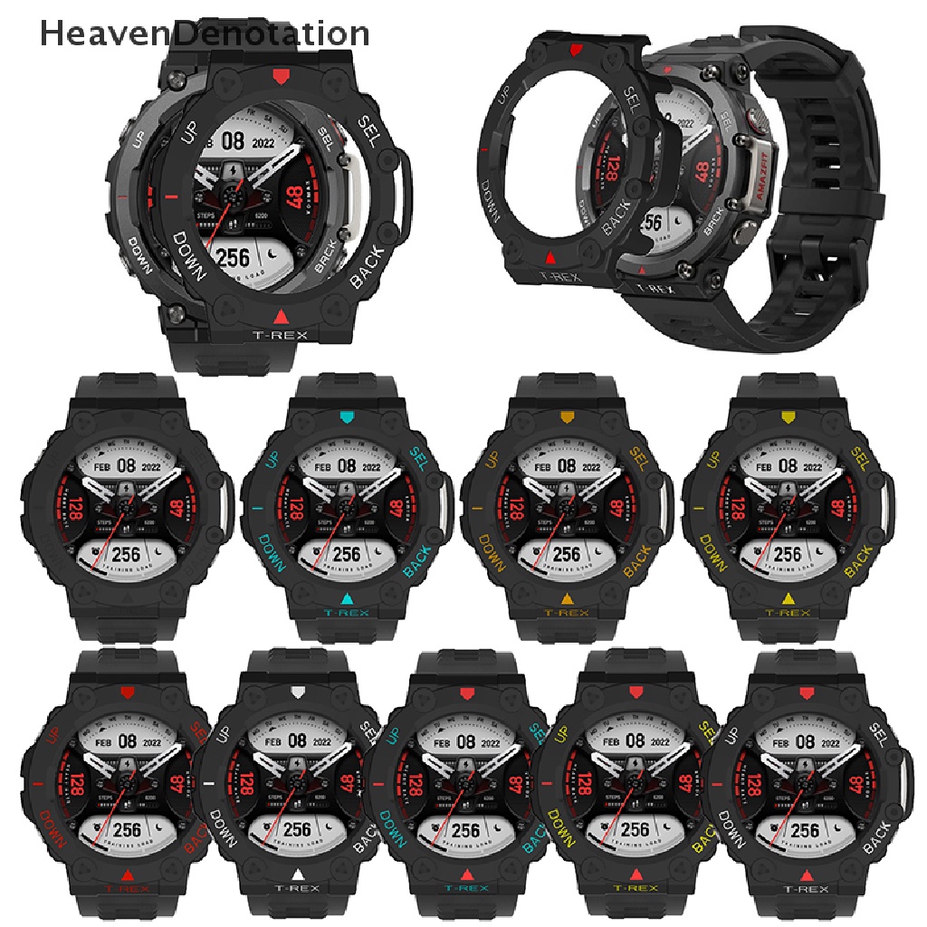 [HeavenDenotation] Cover Case Pelindung PC Untuk Huami Amazfit t-Rex2 Smart Watch Pelindung Shell HDV