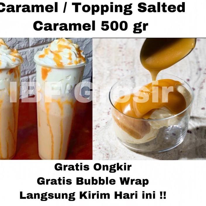 

● Salted Caramel Sauce Topping Minuman Kue Ice Cream Saus caramel 500 gr ☎