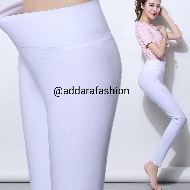 Siap Kirim LEGGING PUTIH | LEGGING IMPORT TEBAL KOREA | LEGGING SAKTI | LEGGING HW HHWAIST | LEGGING