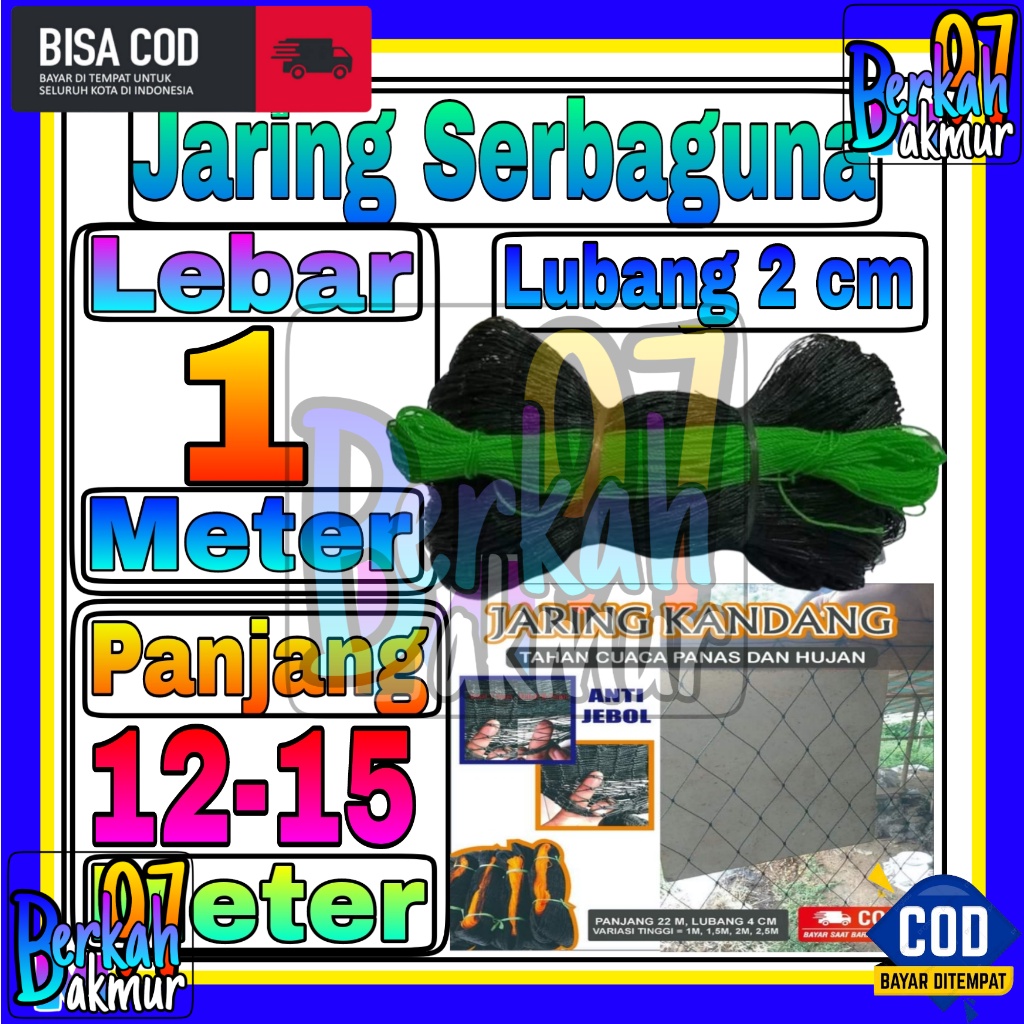 Jaring Ayam Lubang 2 cm Lebar 1 Meter / Jaring Pagar Ayam / Jaring Kandang Ayam / Jaring Pagar Kebun