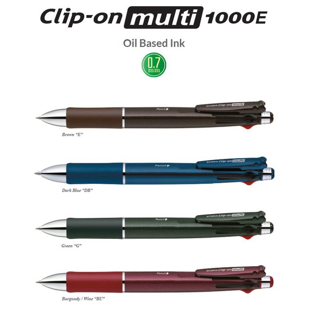 

Zebra Clip On Multi 1000E / Pulpen Multifungtion 5 in 1