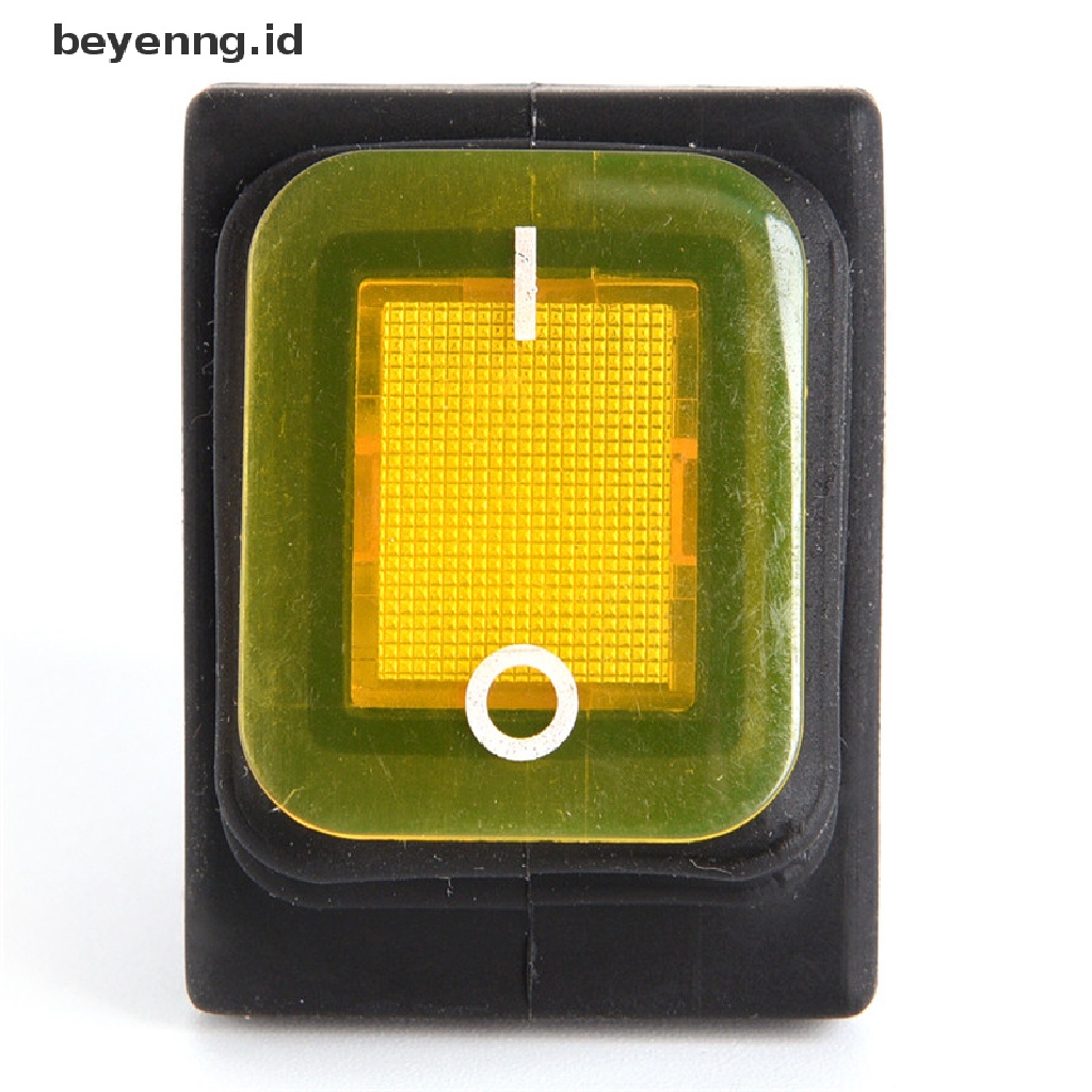 Beyen Waterproof 4pin 12V LED Rocker Toggle Switch Momentary Mobil Perahu Laut On-off ID