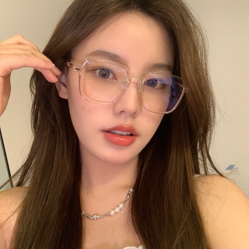 (YUZHU) Kacamata Anti Radiasi Dan Anti Cahaya Biru Untuk Pria Dan Wanita Korean Fashion Square Frame Eyeglasses