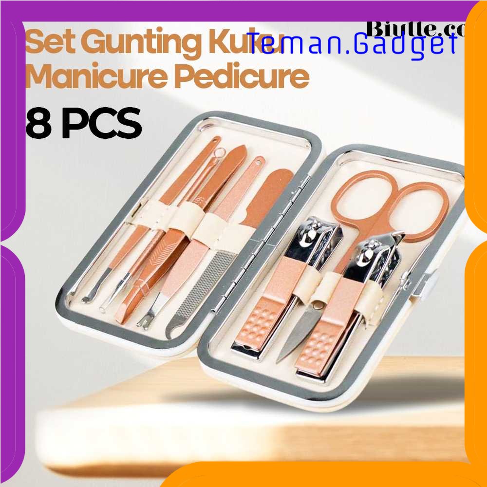 TG - PRW Gunting Kuku Nail Art Set Manicure Pedicure 8 PCS - CT02