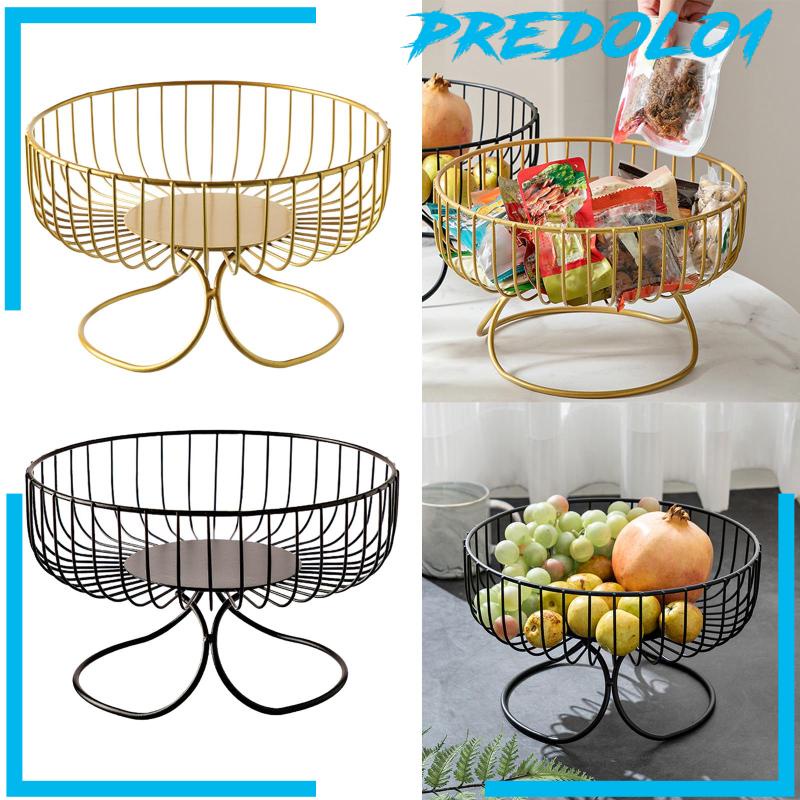 [Predolo1] Fruit Holder Basket Stand Meja Tempat Keranjang Mangkok Buah Untuk Makanan Ringan Farmhouse