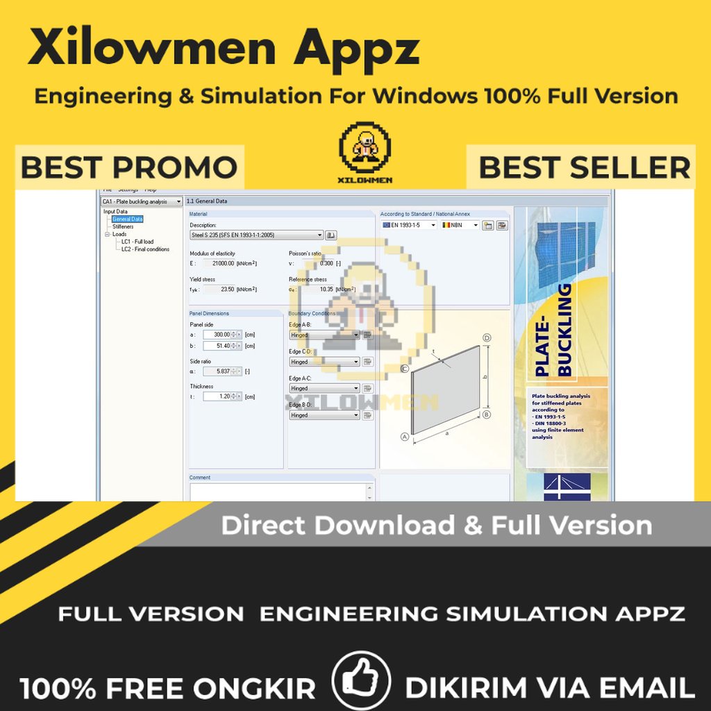 [Full Version] DLUBAL Plate Buckling Pro Engineering Software Lifetime Win OS