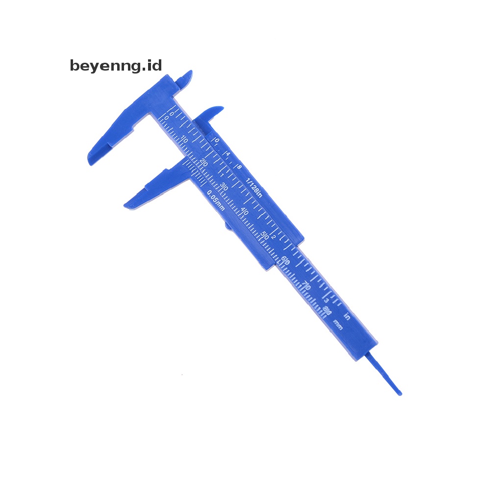 Beyen 80mm Mini Plastik Siswa Sliding Vernier Caliper Gauge Alat Ukur ID