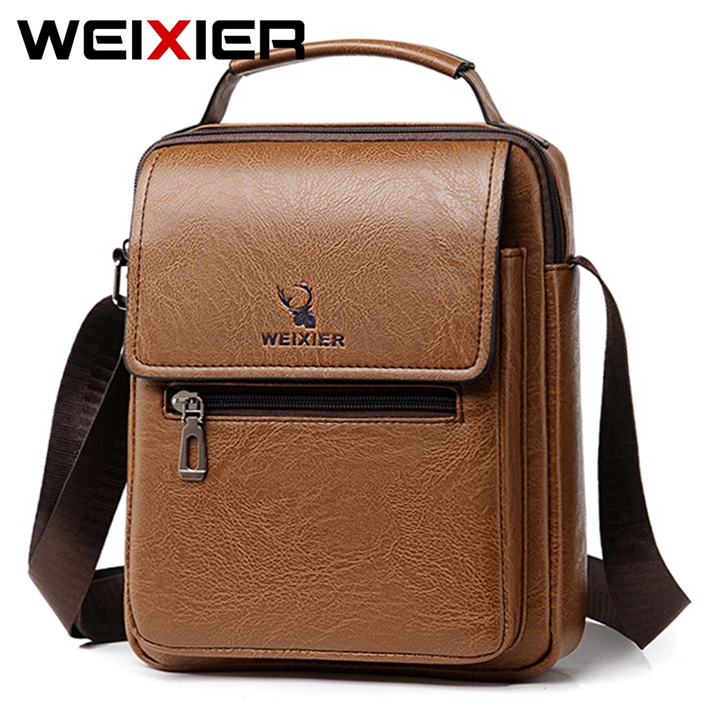 WEIXIER D260 Tas Selempang Pria Kulit Crossbody WK-SBY