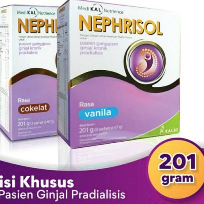 

❊ NEPHRISOL COKLAT VANILA CAPPUCCINO NEPHRISOL REGULER 201 GRAM ☜