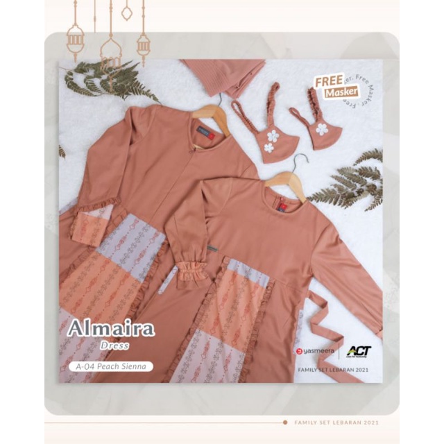 PRELOVED GAMIS ALMAIRA YASMEERA IBU DAN ANAK