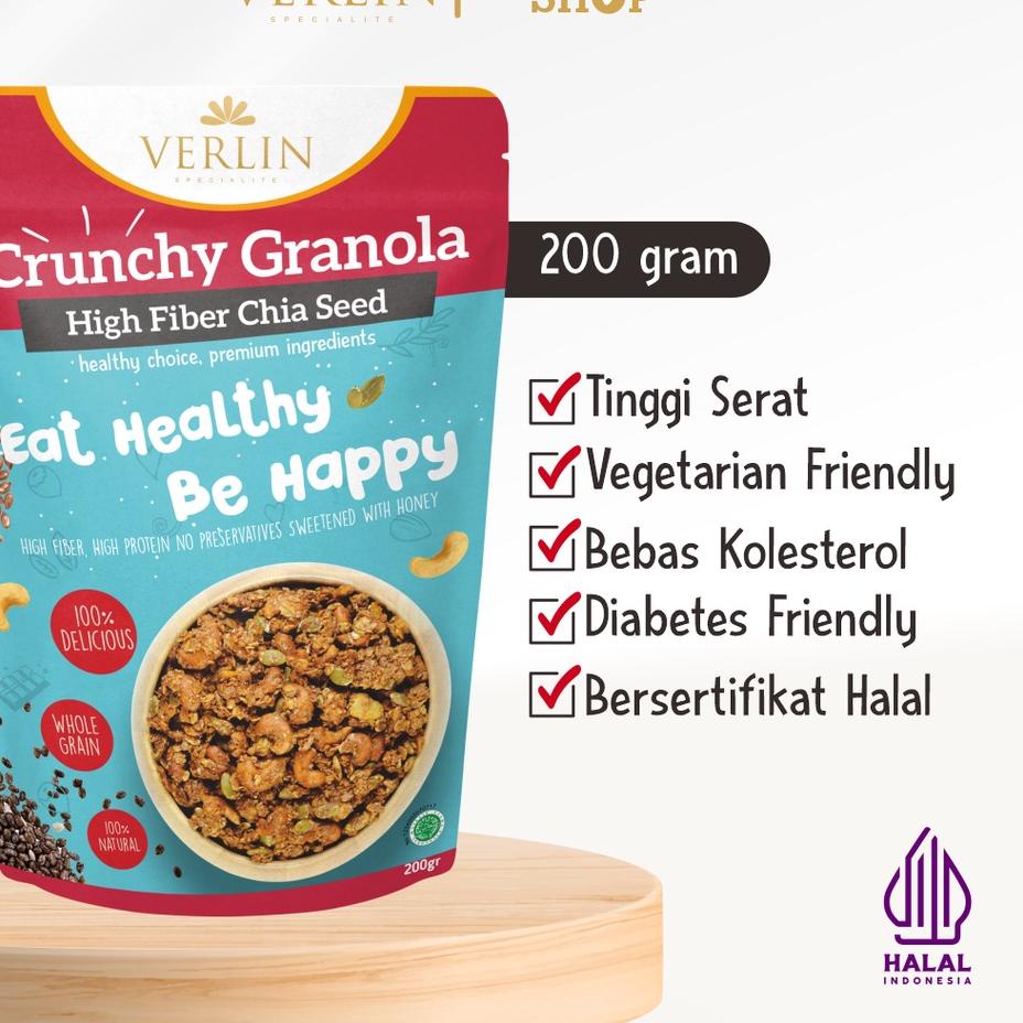 

♀ Verlin Crunchy Granola High Fiber Chia ♥