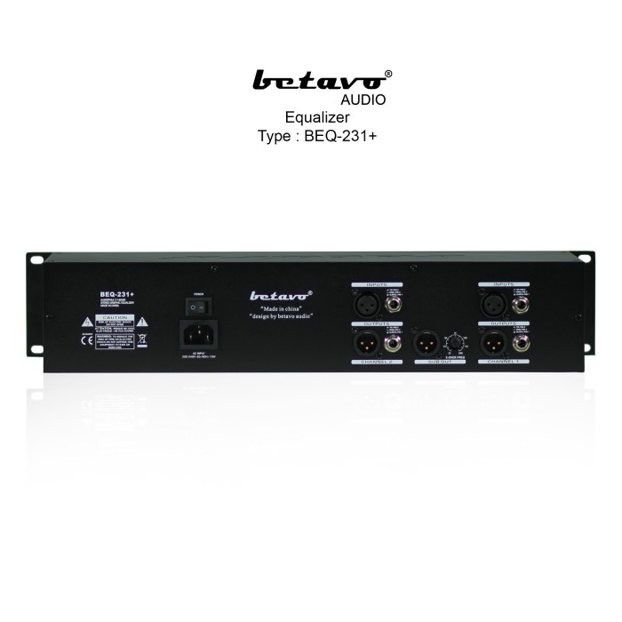 Equalizer Betavo BEQ-231+ - Hitam