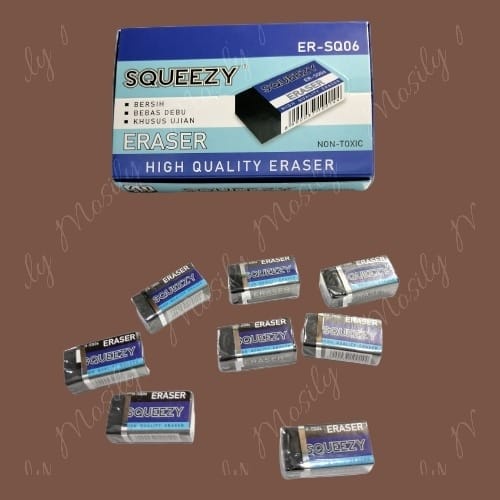 

PENGHAPUS PENSIL MURAH SQUEEZY KECIL SATUAN PACK ISI 40 PCS