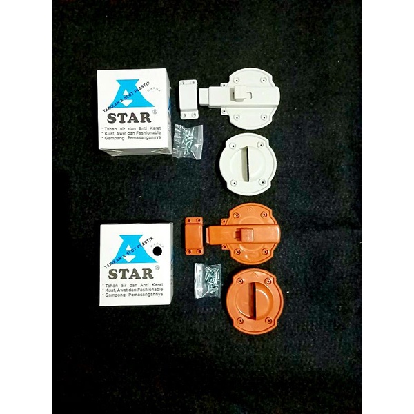 Tarikan Slot Pintu Pvc Kamar Mandi Grendel & Slot Pintu