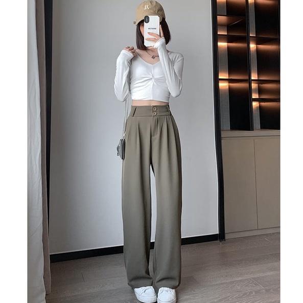 BEFAST - ZRX OOTD WANITA PANTS ANASYA / LOOSE PANTS TROUSERS / Celana Kulot Polos Formal / Pakaian Kerja Wanita Casual / Outfit Ala Korean Style Wanita / Fashion Daily Wanita Remaja ABG / Kulot HW Trendy / OOTD Wanita Hangout Termurah