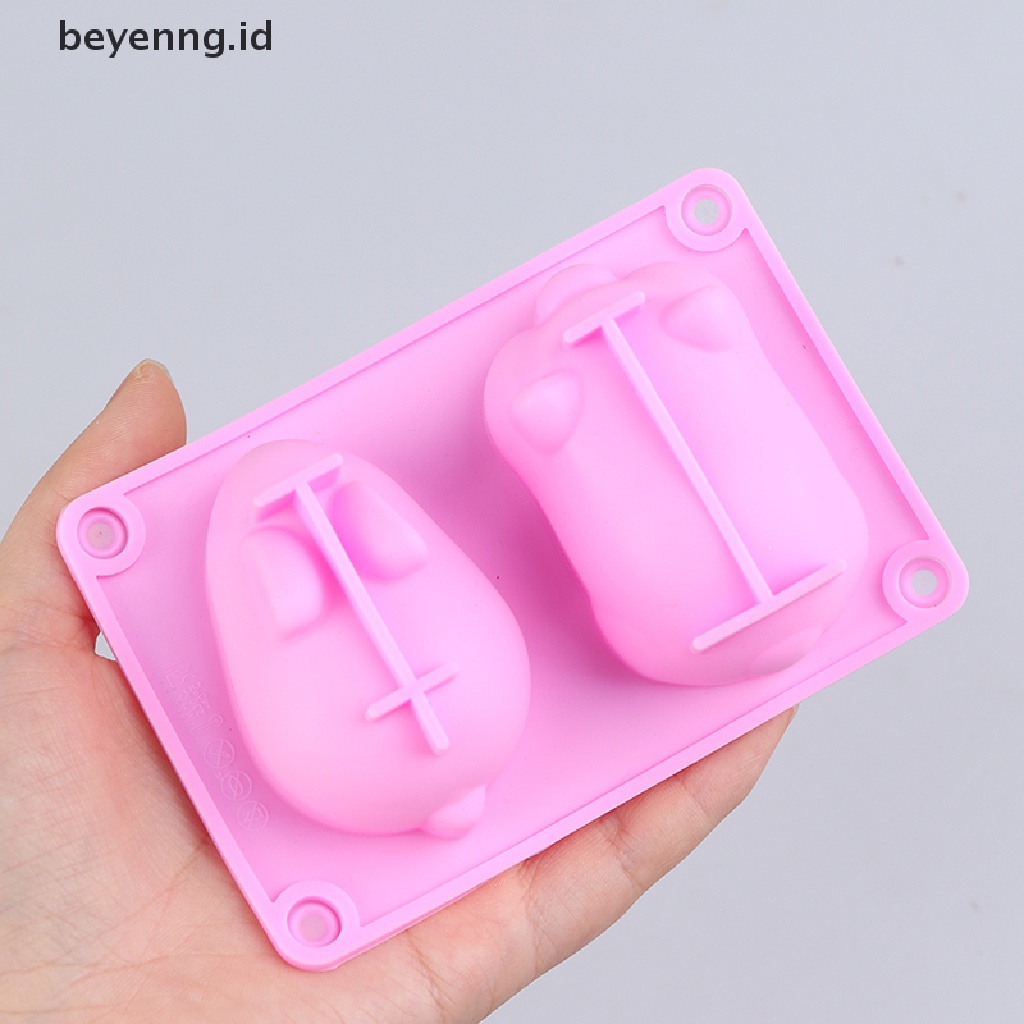 Beyen Cetakan Silikon Kelinci Babi Anti Lengket Cute Pig rabbit Molds Chocolate Fondant ID