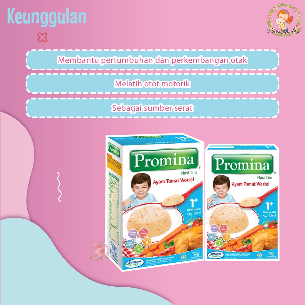 Promina Nasi Tim Ayam Tomat Wortel New Box 100 gr Perlengkapan Makan Sehat Bayi By Mallpompaasi