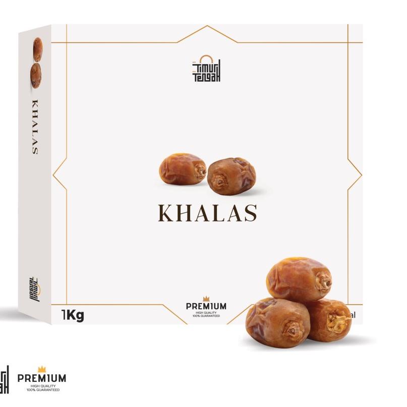 

◊ Timur Tengah Kurma Khalas 1Kg Premium Original High Quality ♢