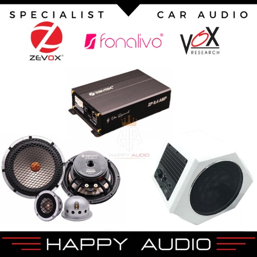 Paket Audio Mobil Full Set Sound System Speaker split+Subwoofer+Processor VOX RESEARCH 4