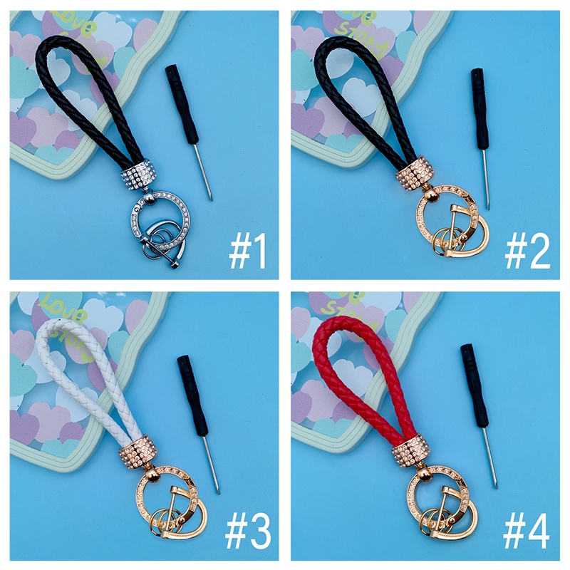 Universal Gantungan Kunci Mobil Key Ring Carabiner Key Fob Chains Holder Clip Dengan D-Ring Anti Hilang Aksesoris Mobil Untuk Pria Wanita