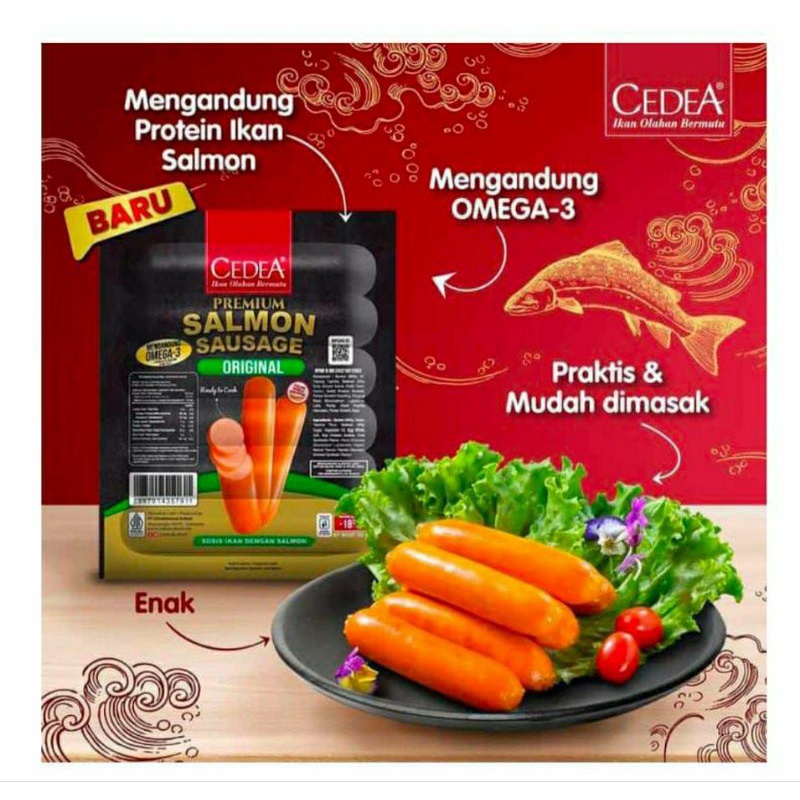 Cedea Sosis Salmon 390 gr