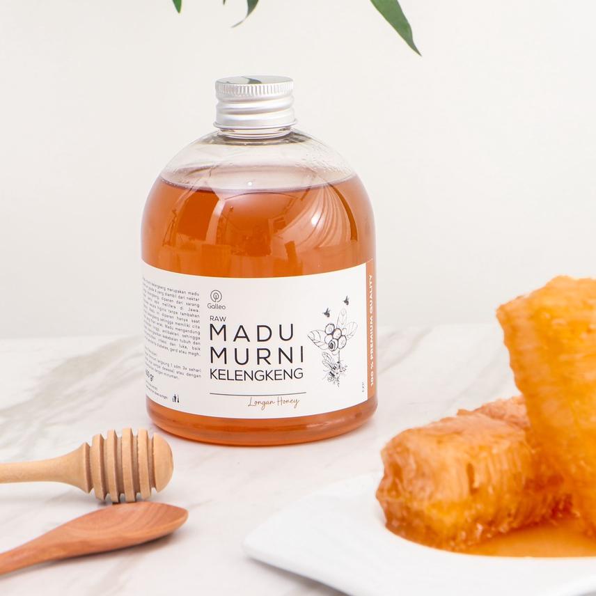 

✽ Murni Kelengkeng Longan 650 gr Galleo Grade A 100% Raw Honey [ Free Sendok Kayu ] ➩