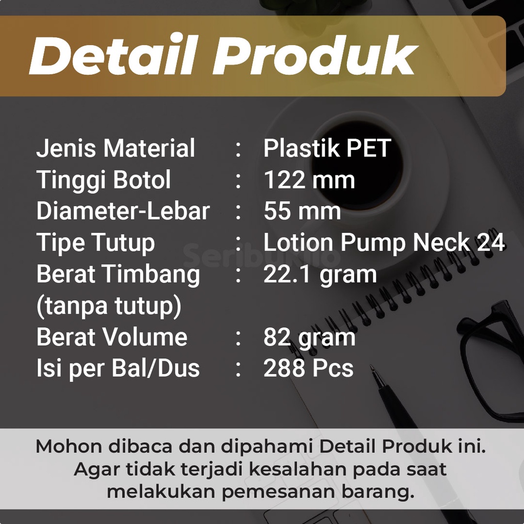 Botol Pump 200 ml/ Botol PET 200 ml Pump Lotion Gold SBR/ Botol SBR 200 ml Lotion Pump Silver