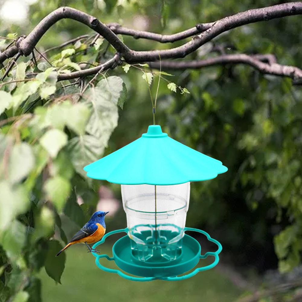 Rebuy Bird Feeder Kapasitas Besar Multifungsi Scalable Gantung Untuk Dekorasi Halaman Taman Pakan Benih Burung Otomatis