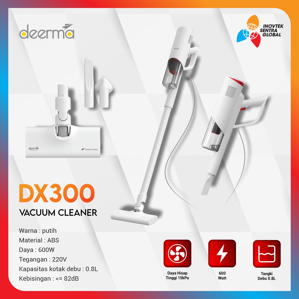 Deerma Dx300 Vacuum Cleaner - Penghisap Penyedot Debu