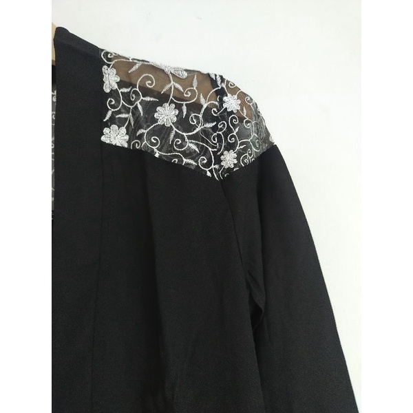 Udlia Cardi Bordir Organza Ghea