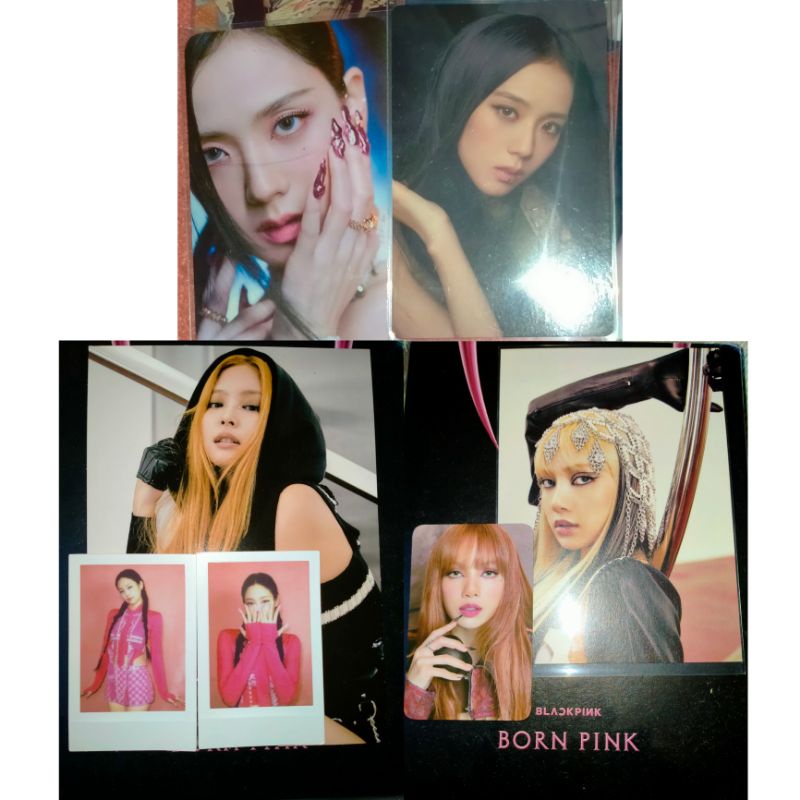 pc blackpink postcard polaroid jisoo lisa rosé jennie