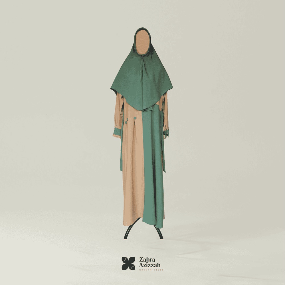 Setelan Gamis Syar'i Itycrepe Rumana