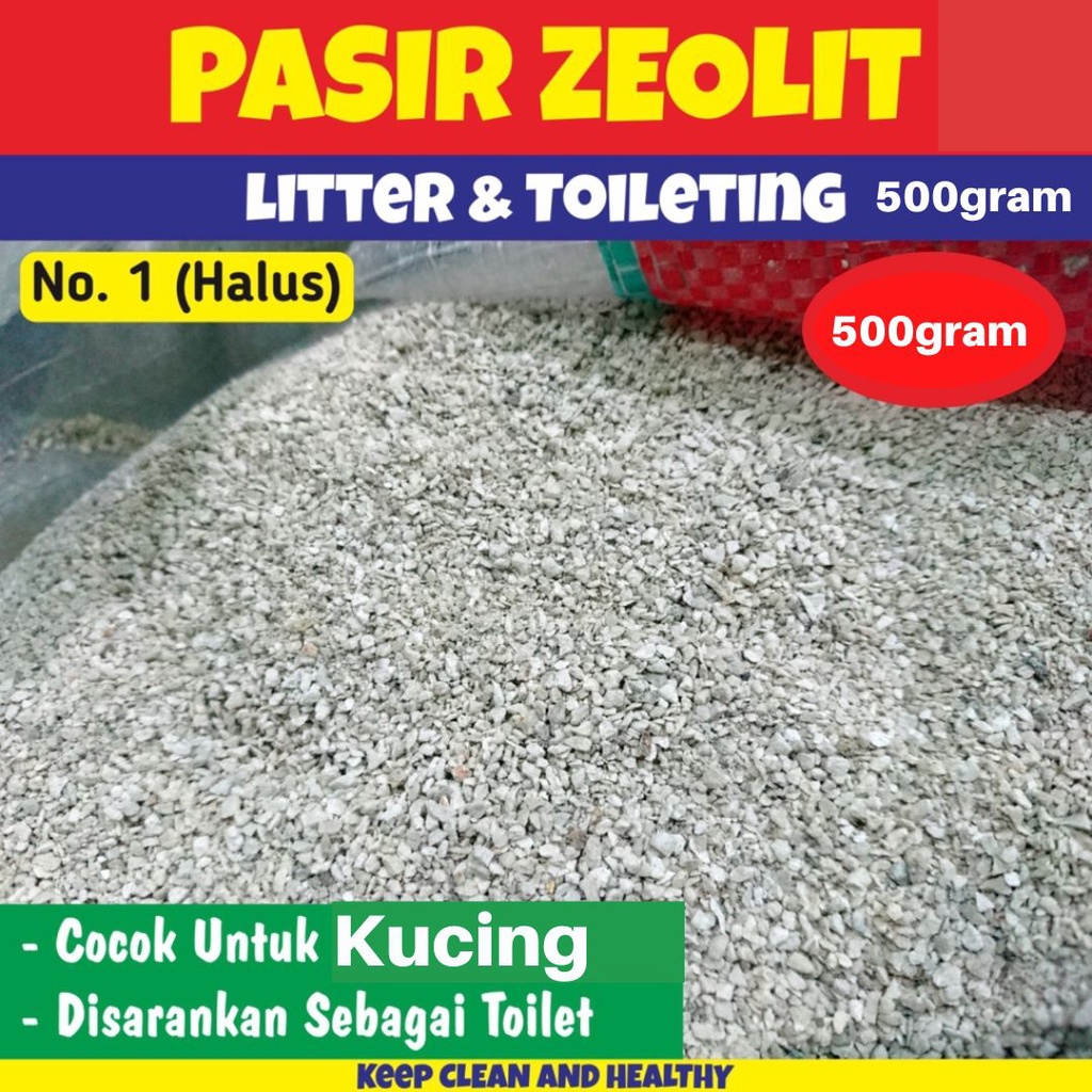 Pasir Zeolit No. 1 Pasir Zeolit No. 2 Pasir Granul Pasir Gumpal Pasir Kucing Premium FEFARM