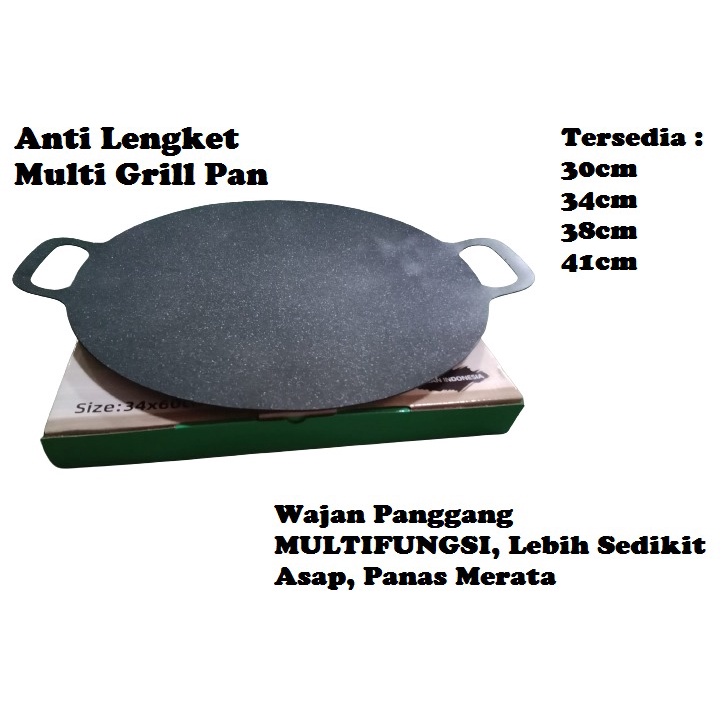 Panggangan Multi Grill Pan OMICKO / Wajan Panggang Keramik