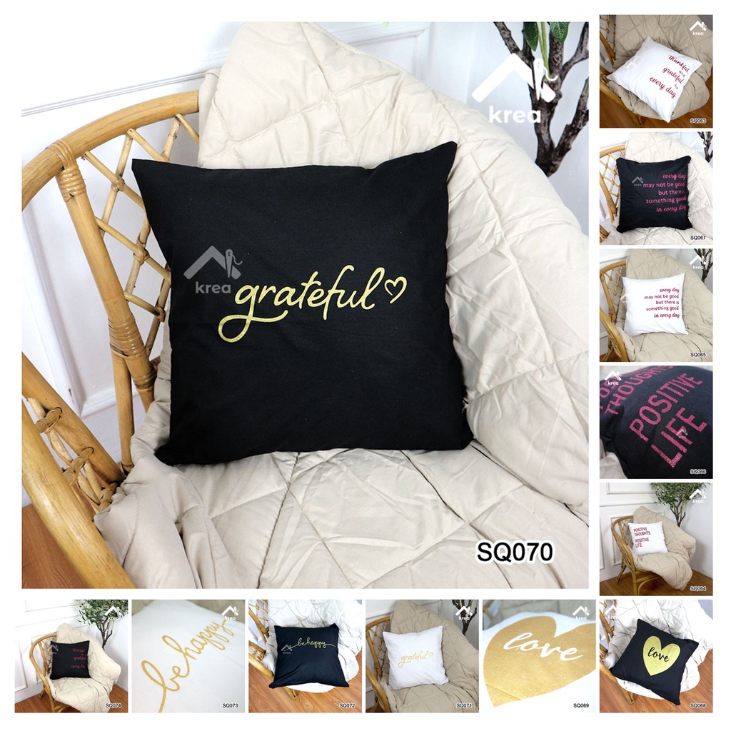 SARUNG BANTAL SOFA AESTHETICS KATUN WARNA UKURAN 40x40