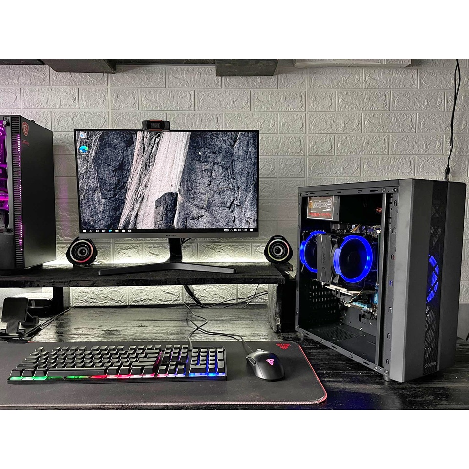 Pc Gaming Editing I5 Gen 10 Ram 16gb Vga RTX 2060 6GB Fullset Monitor 24 Inch Siap Pakai Editing Gaming