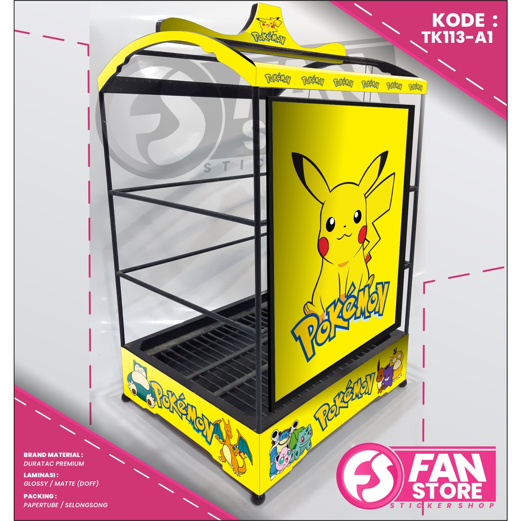 STICKER DECAL CUSTOM DECAL SANGKAR KOTAK / DECAL KANDANG BURUNG / DECAL HOLOGRAM